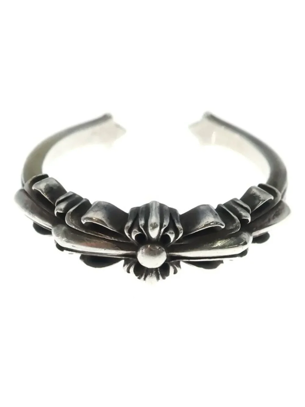 Chrome Hearts Baby Clsc Classic Double Floral Ring Silver